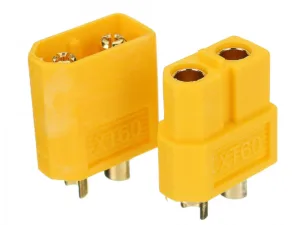 XT60 Male and Female Connector Plug Set for LiPo Batteries in RC Drones